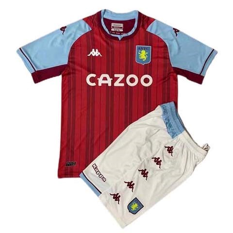 Camiseta Aston Villa 1ª Kit Niño 2021 2022